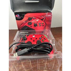 Xbox Rematch Spirit Red Wired Gaming Controller New V3